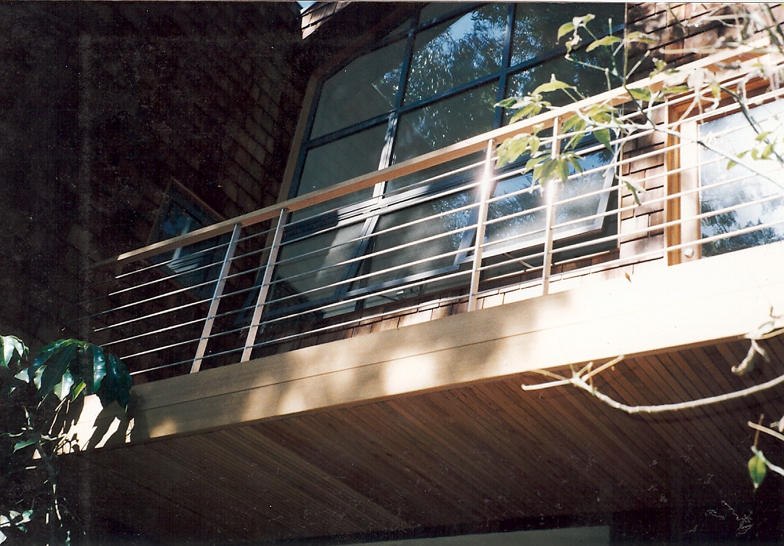Wood on Metal Rail 1