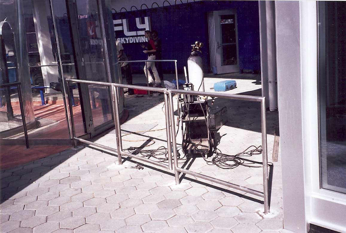 Hand Rail with torch