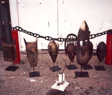 Stands for African Masks 1