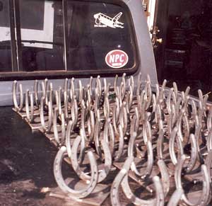 Horse shoes for Superbowl in Texas